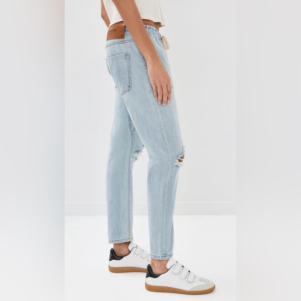 One Teaspoon Shabbies Drawsting Boyfriend jean -like new! - Picture 3 of 13